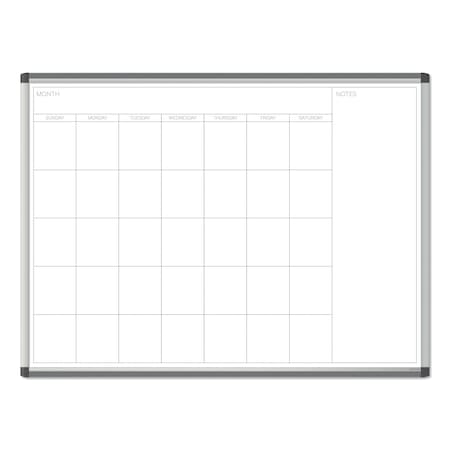 U Brands Boards, Magnetic Dry Erase Calendar, Aluminum Frame, White 2903U00-01